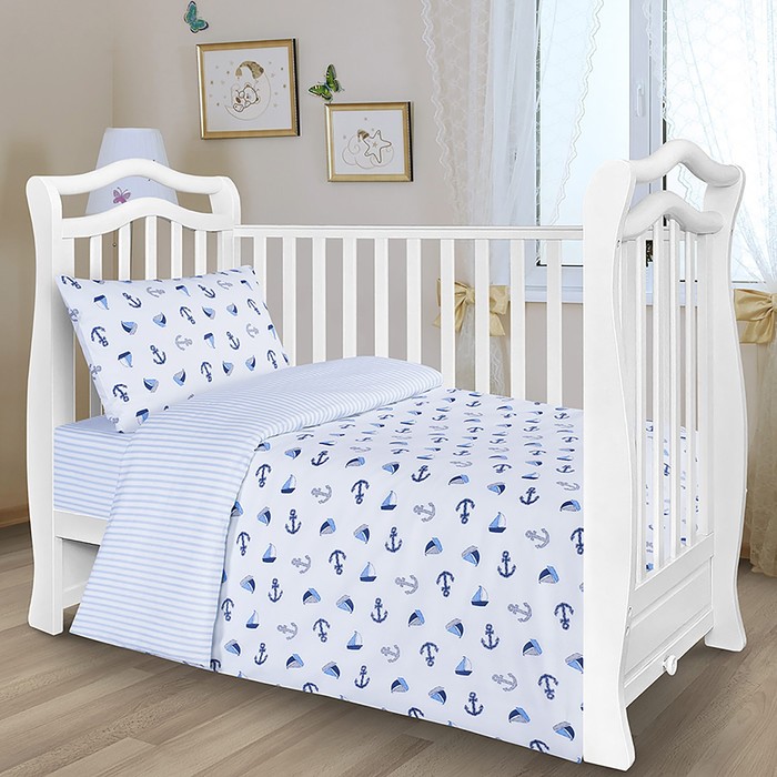 Постельное белье Адель Kids Полундра, 105х140, 105х140, 40х60, поплин 110 г на м, хлопок