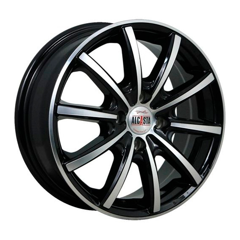 

Колесный диск ALCASTA, M58 6x15/4x100ET46 54.1 Bkf, Черный;серебристый