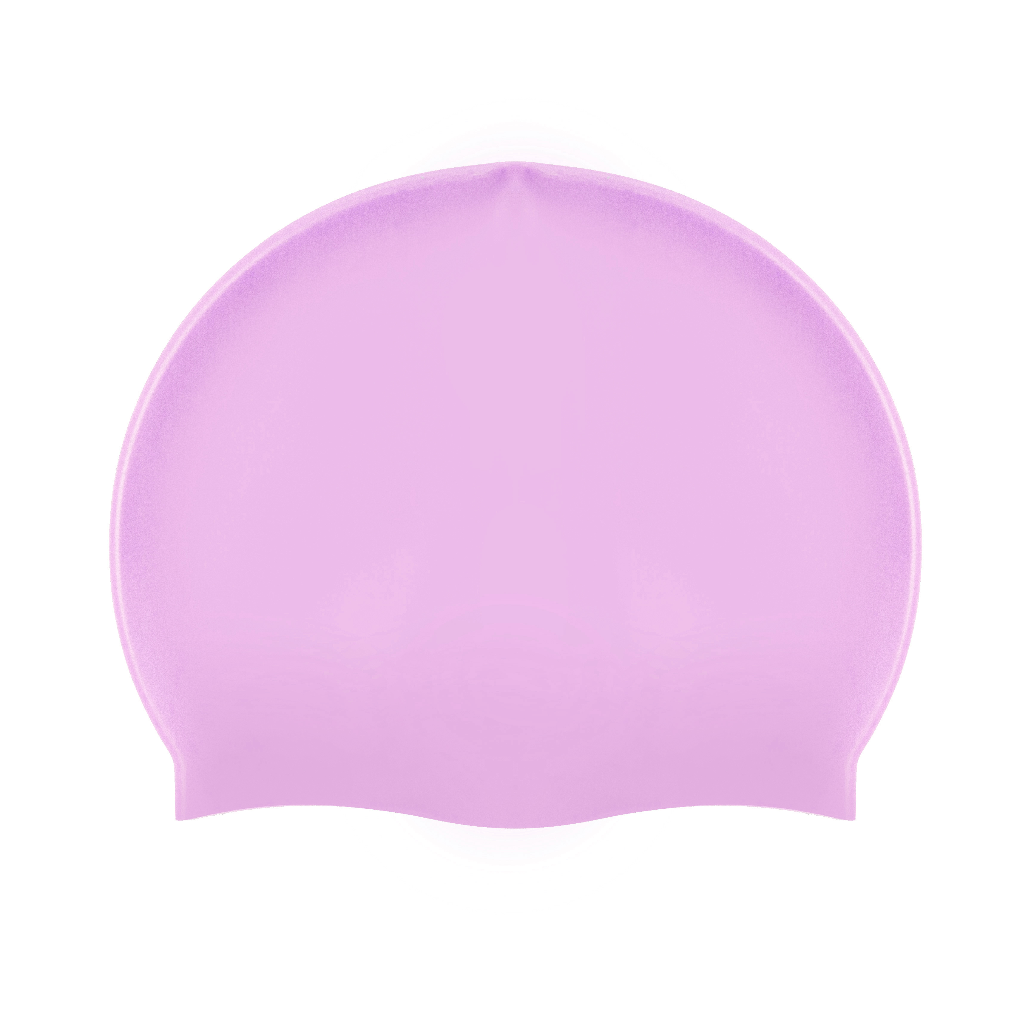 Шапочка для плавания для длинных волос cap-65 розово-фиолетовая, размер 54-60 см