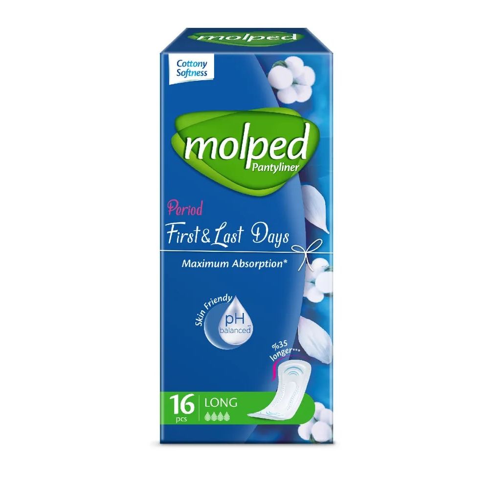 Прокладки ежедневные Molped Pantyliner длинные, 4 капли, 16 шт. прокладки ежедневные molped pantyliner длинные 4 капли 28 шт