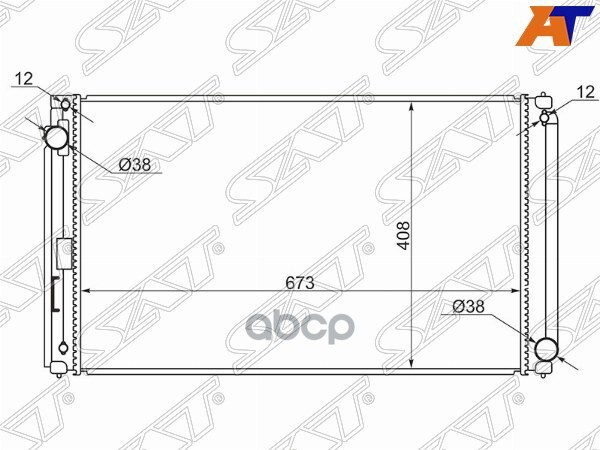 

SAT Радиатор LEXUS NX200/300H 14- 2ARFXE