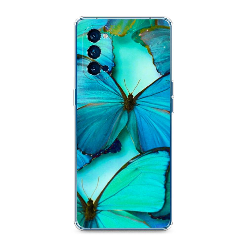 

Чехол Awog на Oppo Reno 4 Pro 5G "Неоновые бабочки", Разноцветный, 253750-4