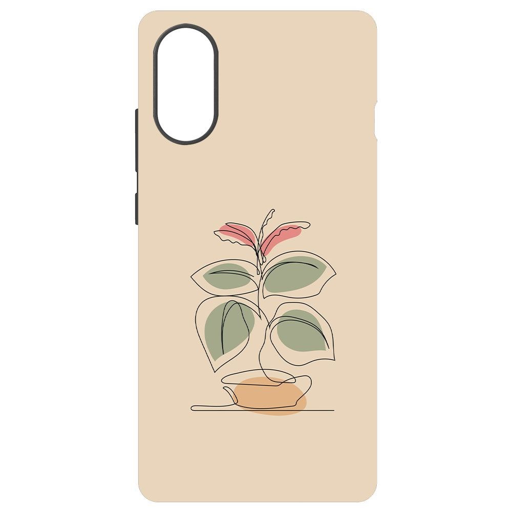 фото Чехол-накладка krutoff soft case цветок для zte blade a31 plus черный
