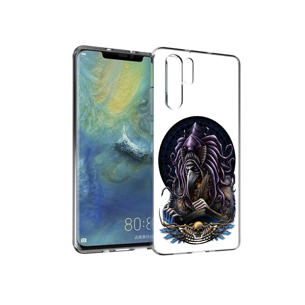 

Чехол MyPads Tocco для Huawei P30 Pro умный ворон, Прозрачный, Tocco