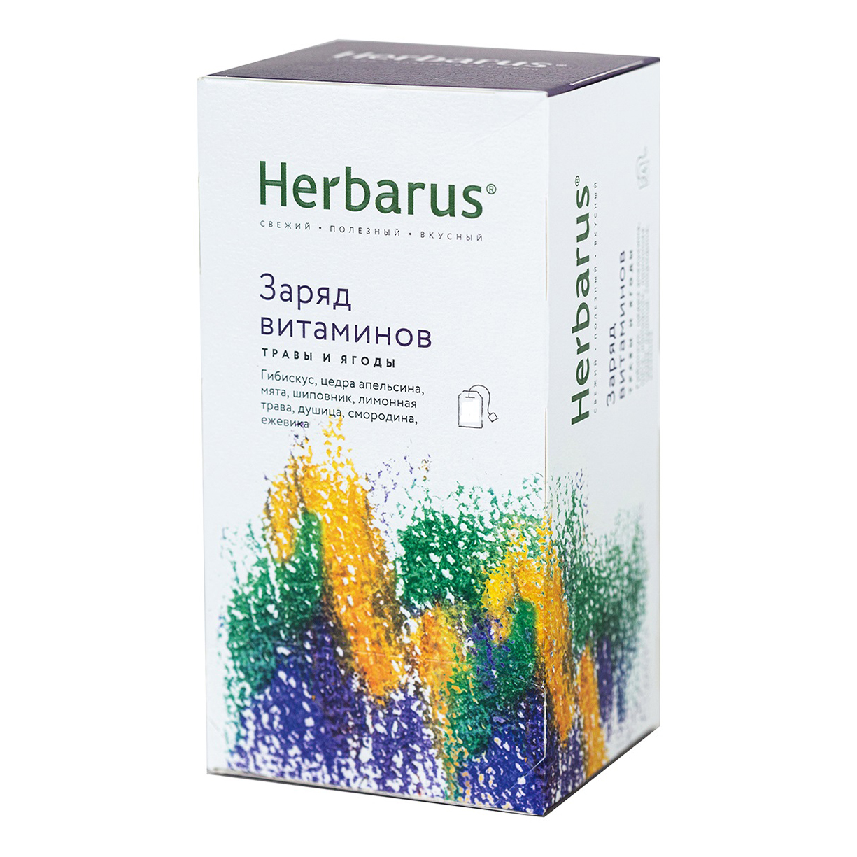 

Чайный напиток Herbarus Заряд витаминов травы и ягоды 10 шт х 2 г