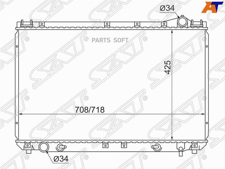 

SAT Радиатор TOYOTA AVALON 95-00