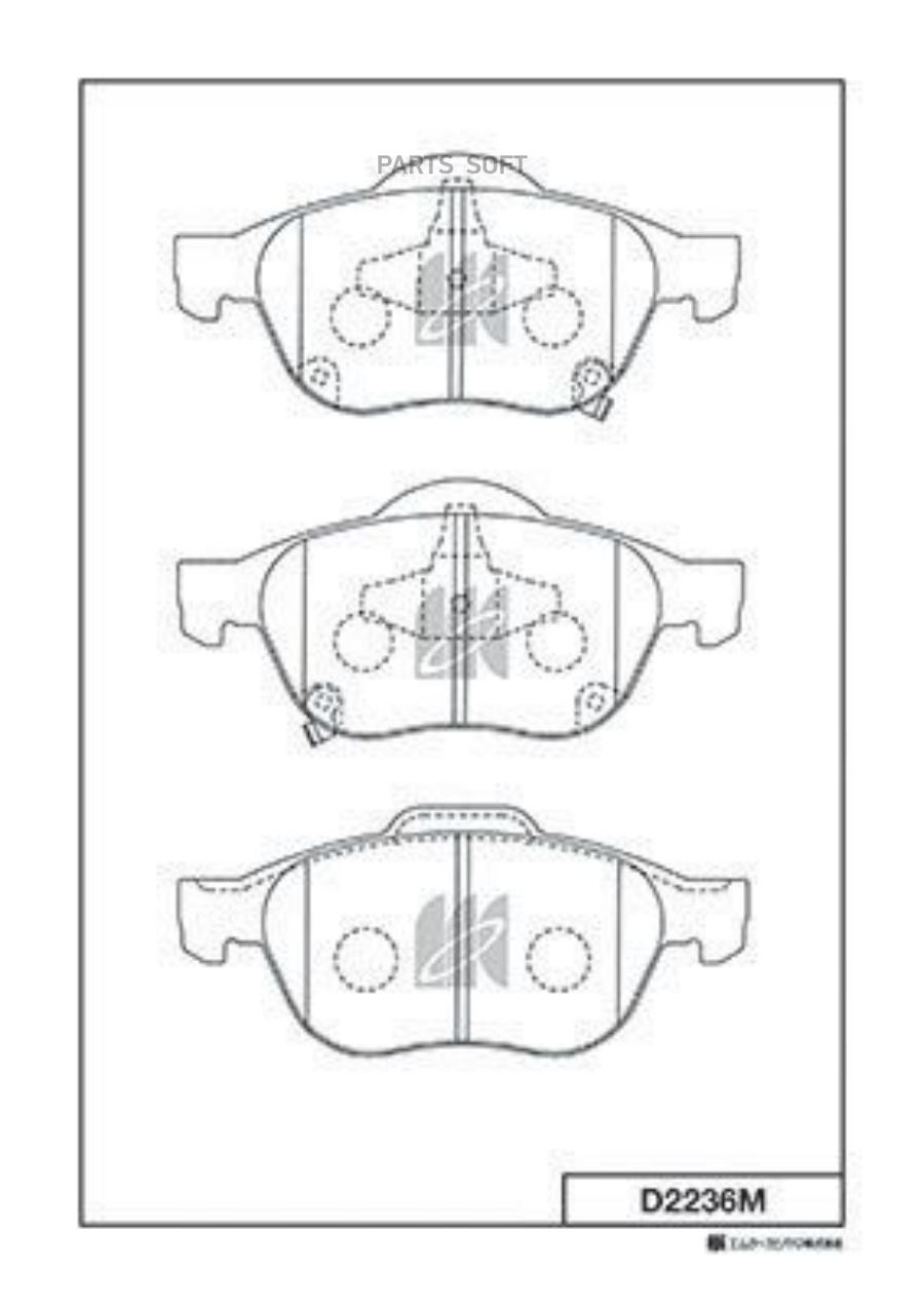 

Тормозные колодки Kashiyama передние D2236M