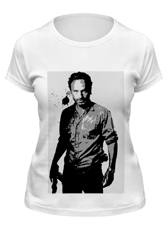 

Футболка женская Printio The walking dead rick белая 2XL, Белый, The walking dead rick