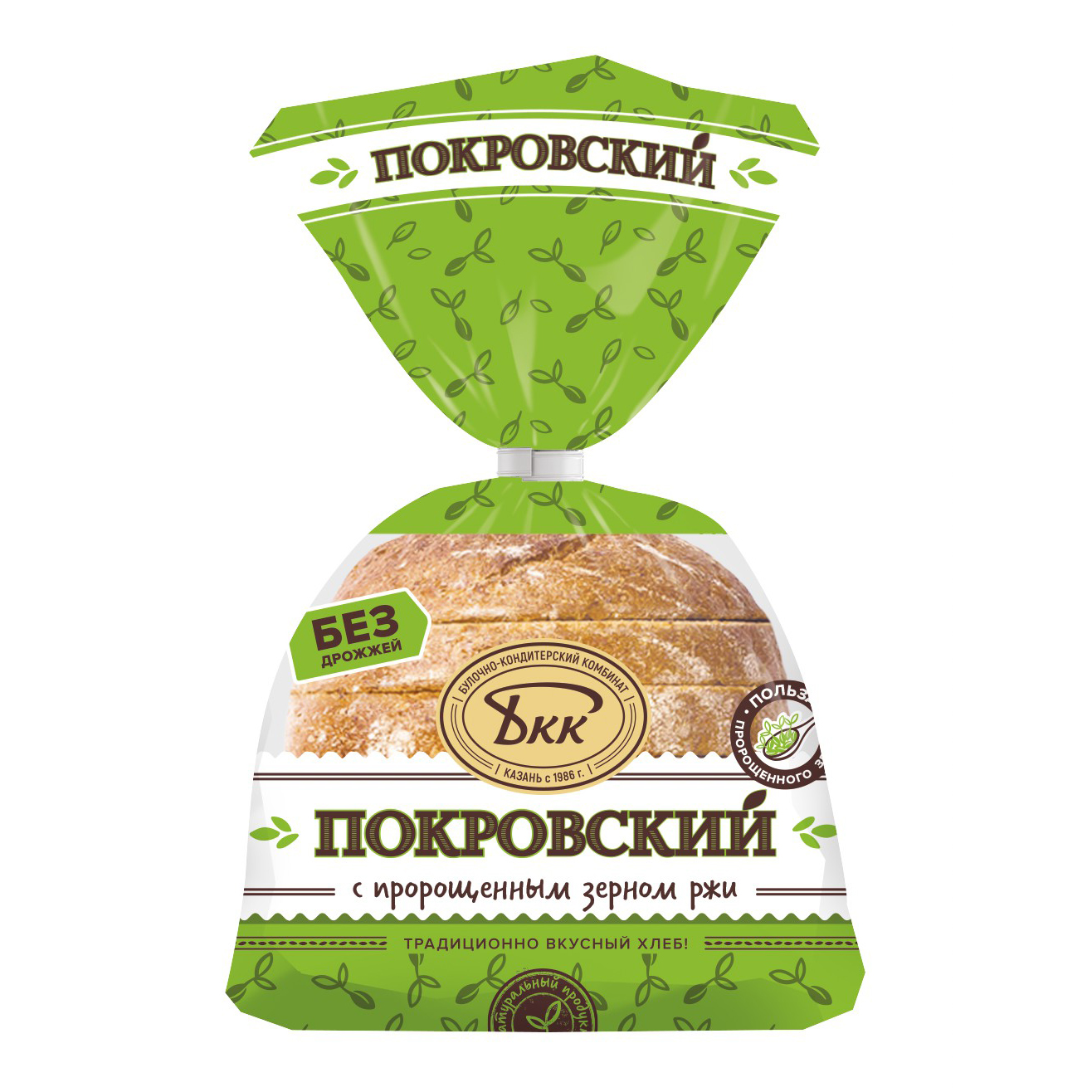 

Хлеб БКК Покровский с пророщенным зерном ржи 300 г