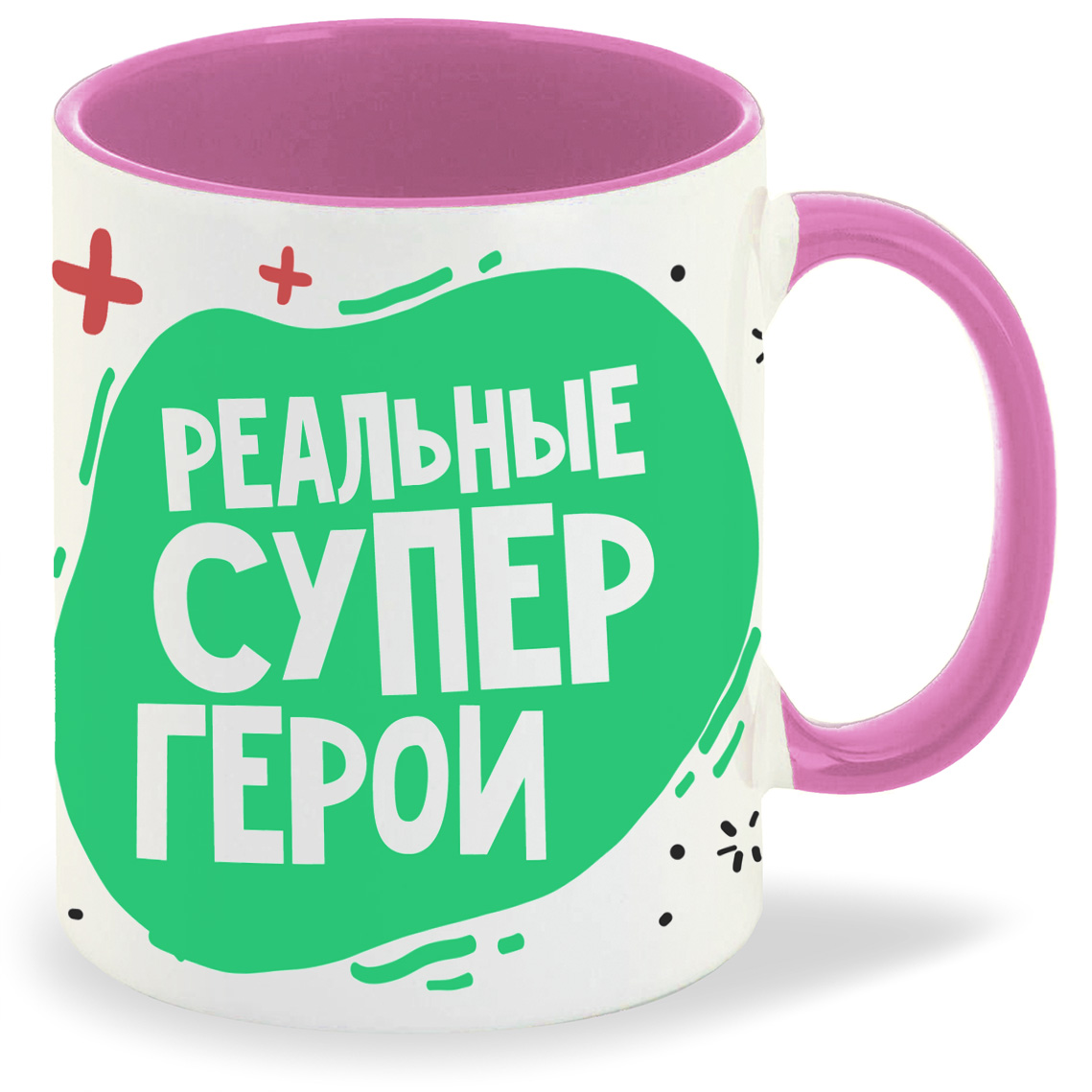 

Кружка CoolPodarok Прикол Короновирус Реальные супергерои Врачи, Прикол Короновирус Реальные супергерои Врачи