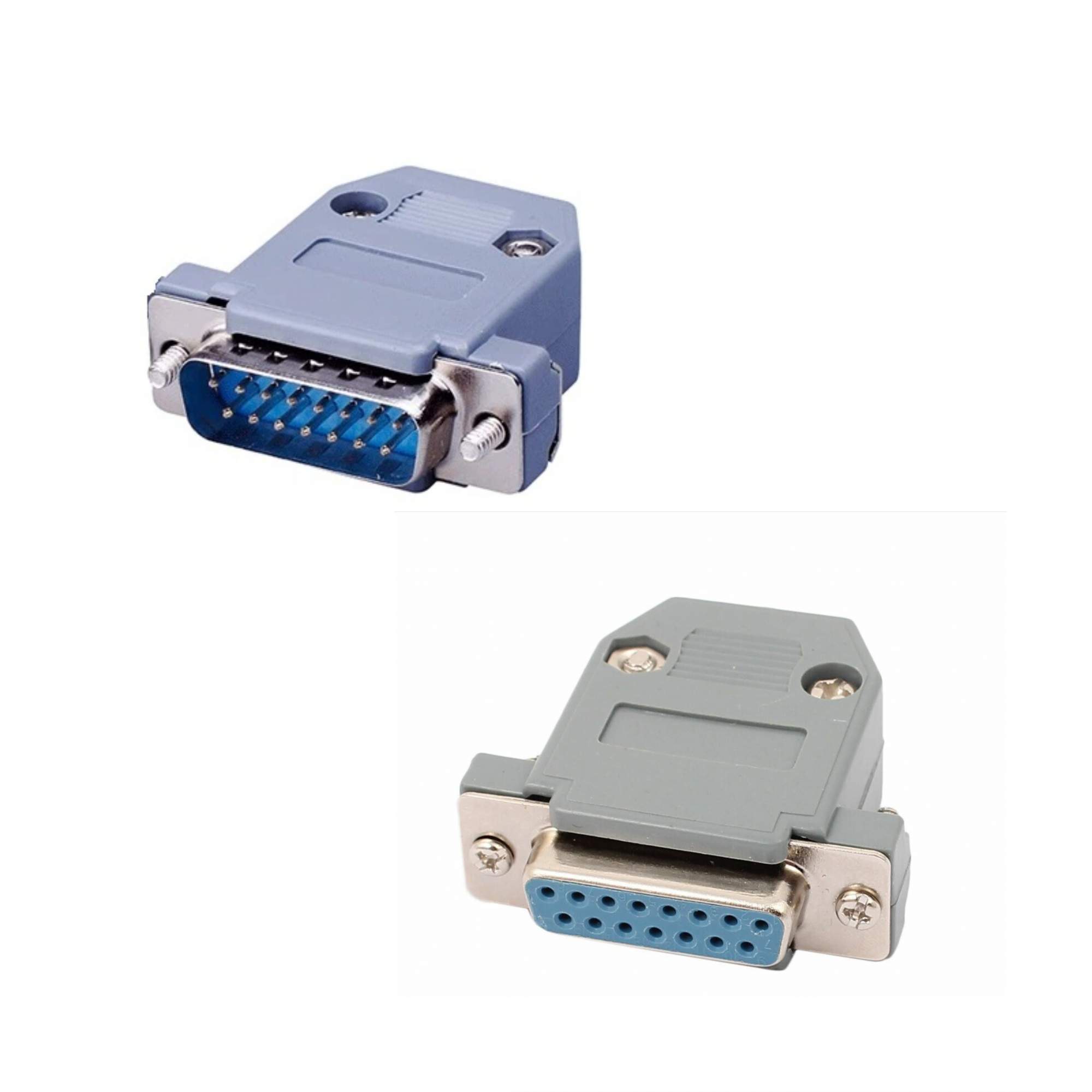 

Разъемы NoBrand DB15F(Female) + DB15M(Male), Серый, DB15F DB15M