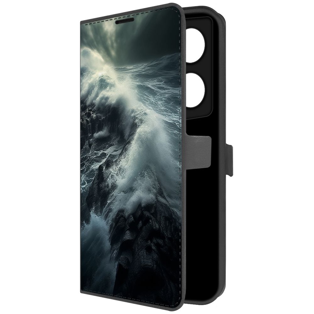 

Чехол-книжка Krutoff Eco Book для Tecno Camon 20 Premier Шторм (черный)