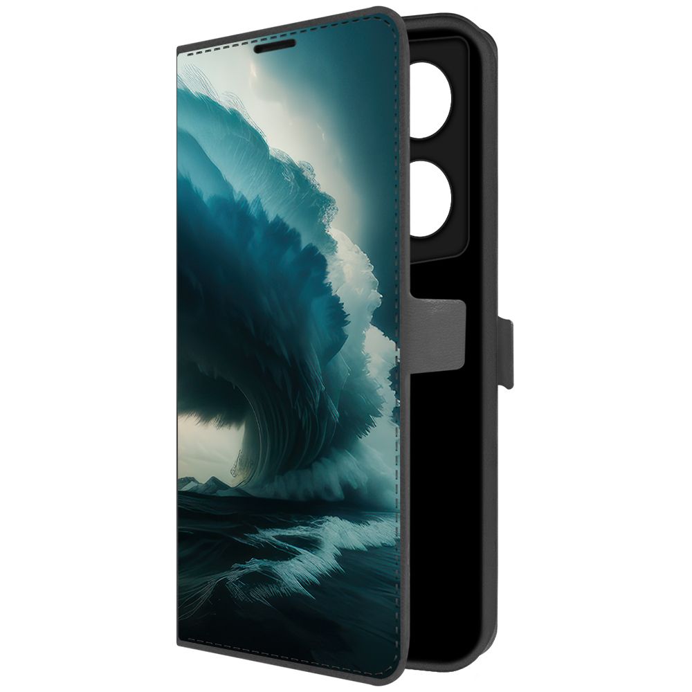 

Чехол-книжка Krutoff Eco Book для Tecno Camon 20 Premier Торнадо (черный)