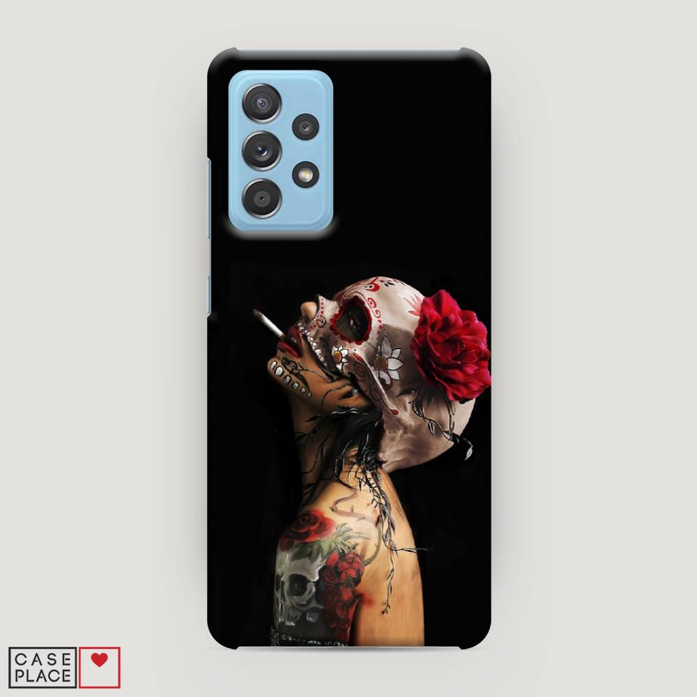 

Пластиковый чехол "Девушка с черепом" на Samsung Galaxy A52s, 2106520-7