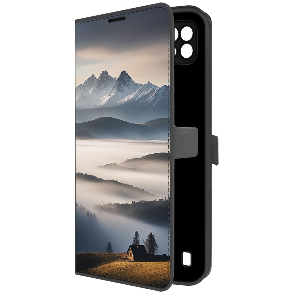 

Чехол-книжка Krutoff Eco Book для Realme C21 Туман (черный)