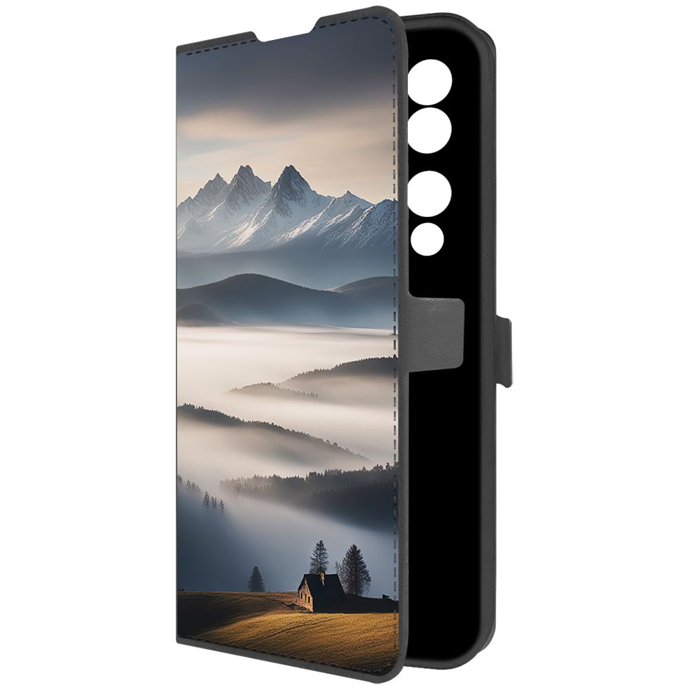 

Чехол-книжка Krutoff Eco Book для Honor 90 Туман (черный)