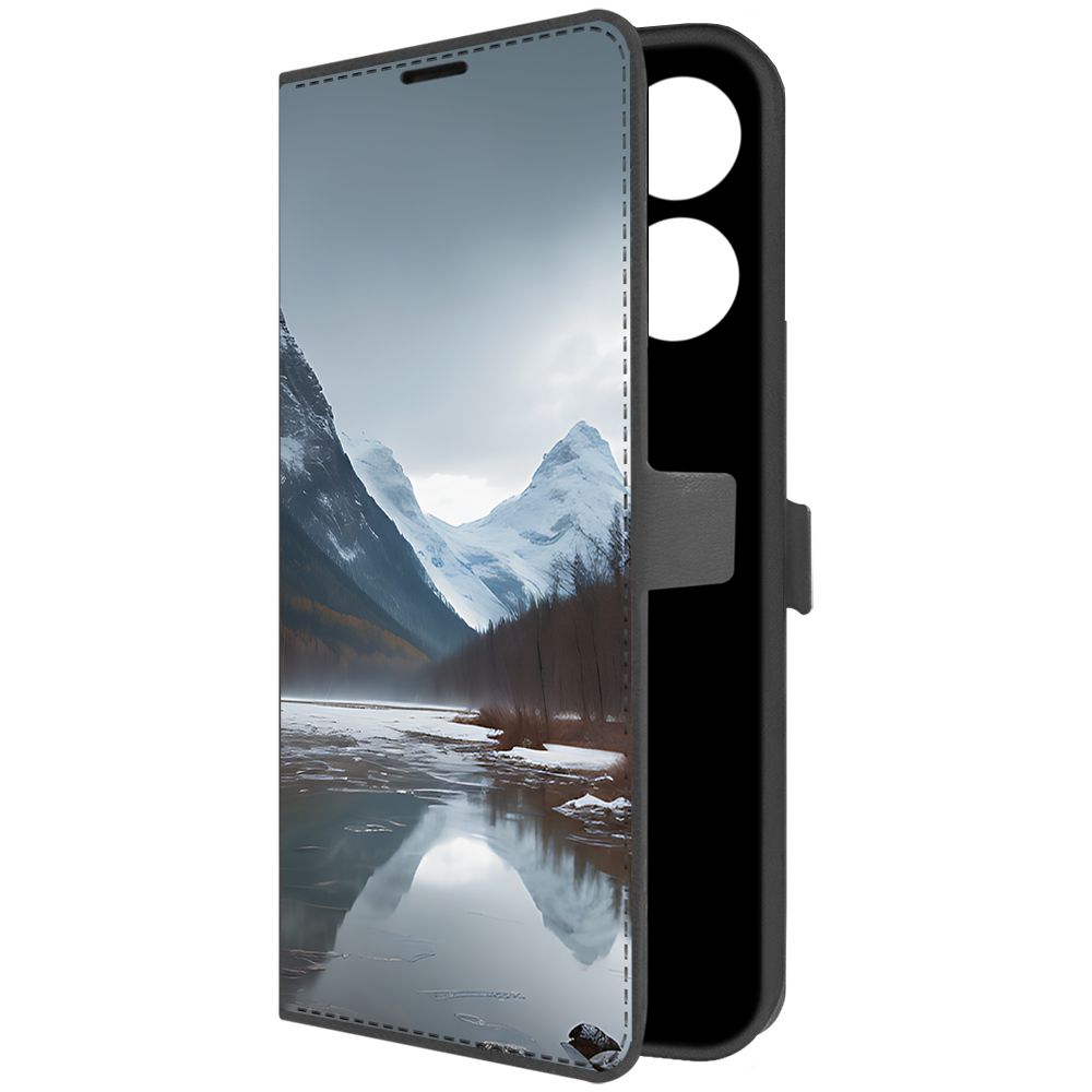 

Чехол-книжка Krutoff Eco Book для Infinix Smart 7 Весенняя оттепель (черный)