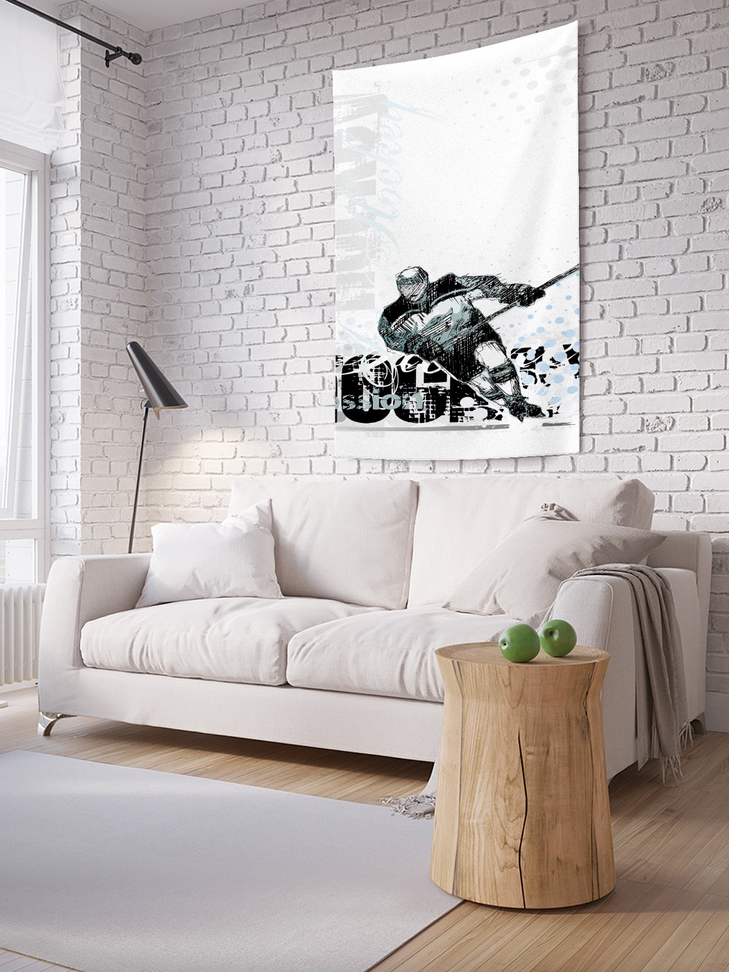 

Вертикальное фотопанно на стену JoyArty Жесткий хоккей 150x200 см, Жесткий хоккей