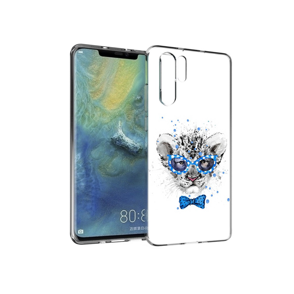 

Чехол MyPads Tocco для Huawei P30 Pro тигренок с бабочкой, Прозрачный, Tocco