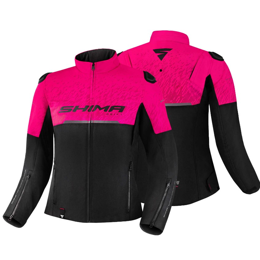

Мотокуртка Shima Drift, Pink, L, Lady, Розовый;черный, Drift