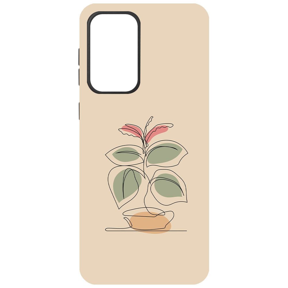 

Чехол-накладка Krutoff Soft Case Цветок для Samsung Galaxy A33 5G (A336) черный
