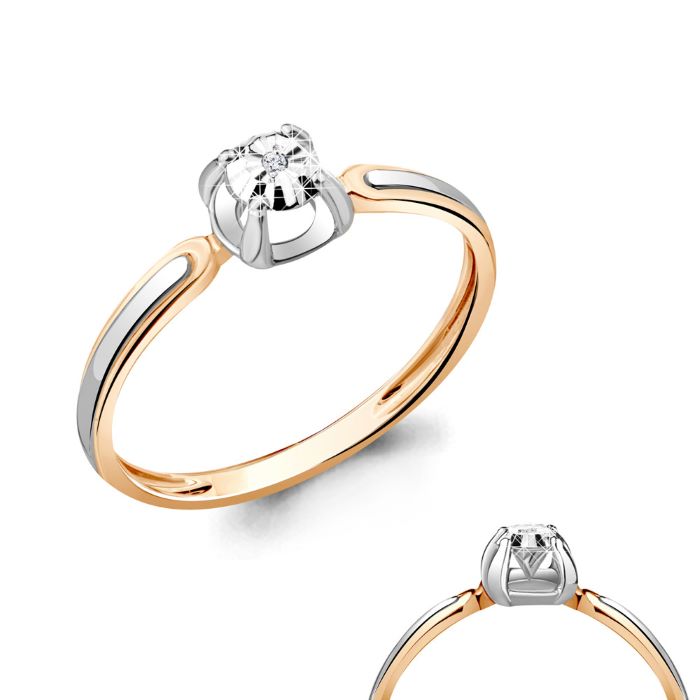 

Кольцо из золота р.  Aquamarine 963942к, бриллиант, 963942к