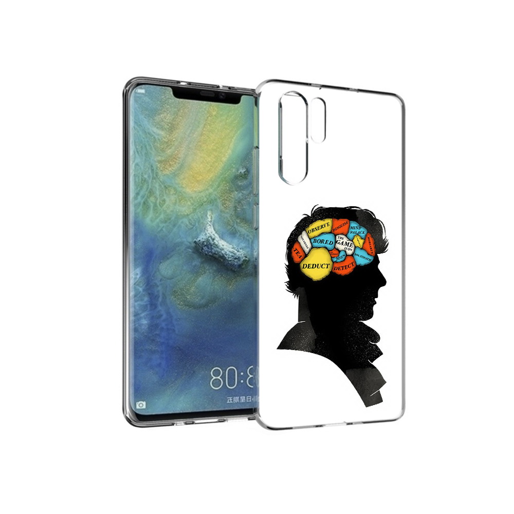 

Чехол MyPads Tocco для Huawei P30 Pro темный рисунок, Прозрачный, Tocco