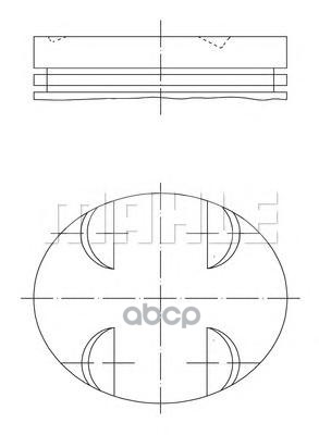 

Поршень MERCEDES W203/W204/E212 mot.M 272.960/M 272.961/M 272.977/M 272.971