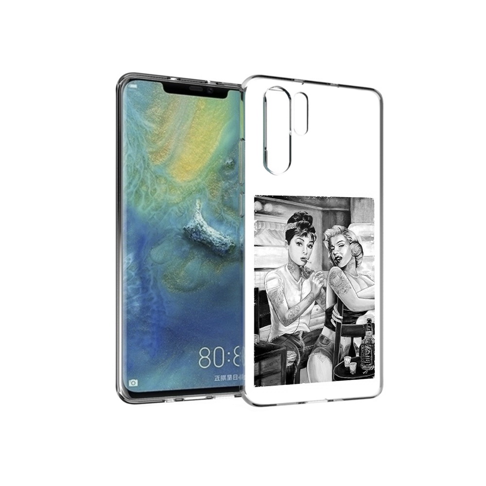 

Чехол MyPads Tocco для Huawei P30 Pro тату мастер, Прозрачный, Tocco