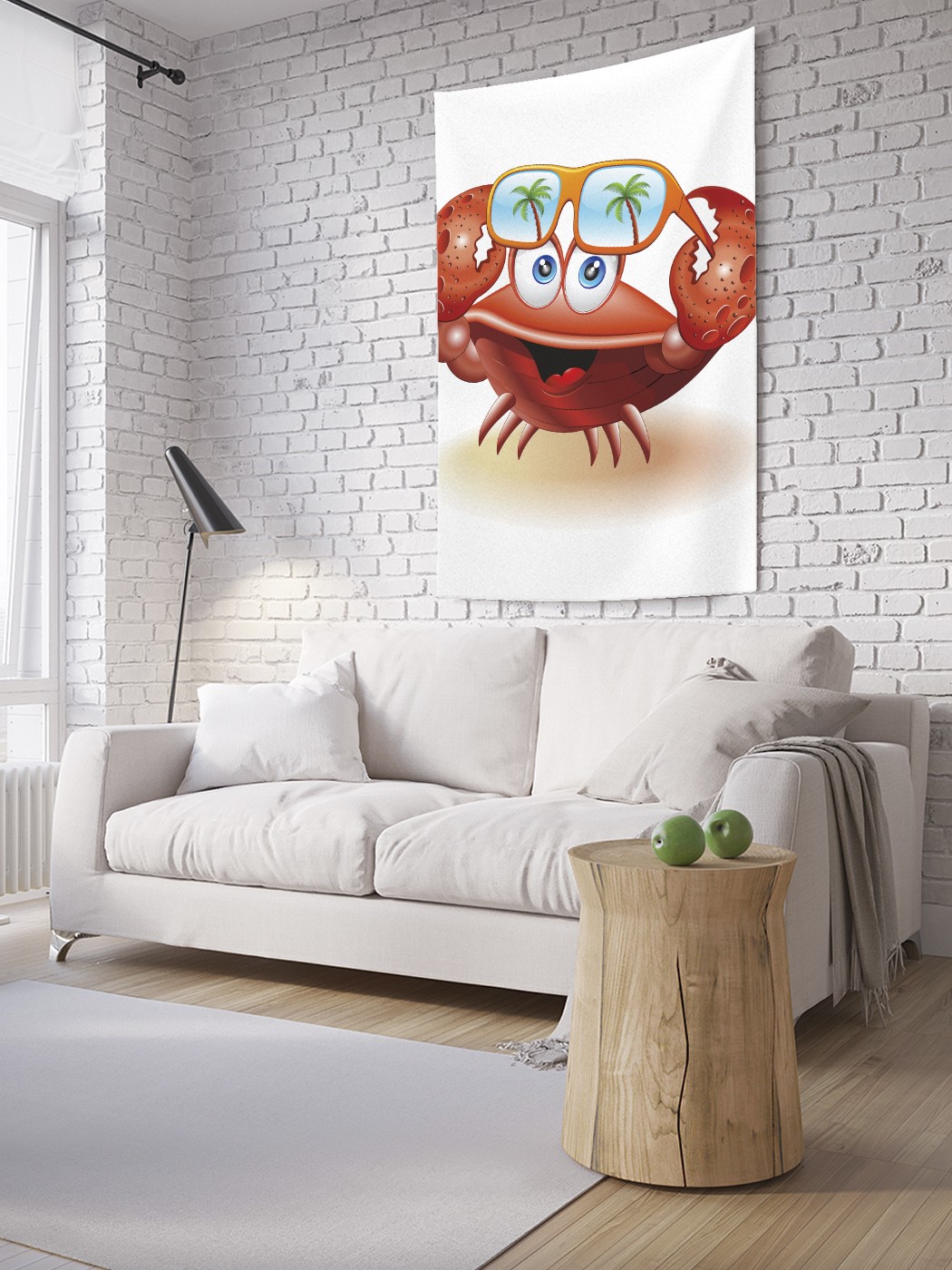 

Вертикальное фотопанно на стену JoyArty Краб с очками 150x200 см, Краб с очками
