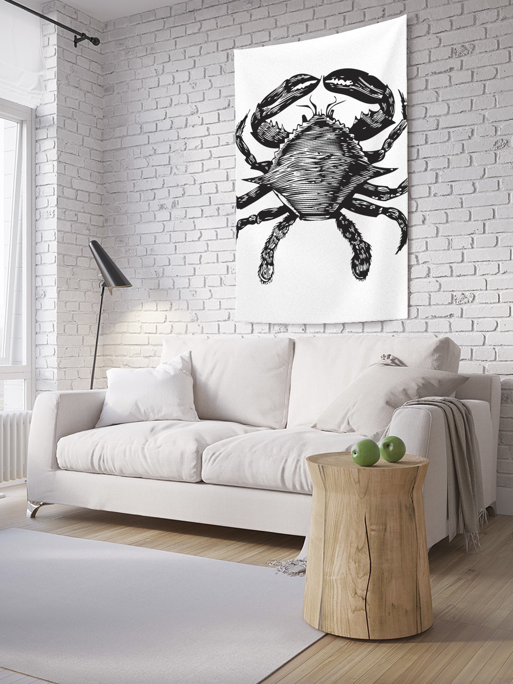 

Вертикальное фотопанно на стену JoyArty Колючий краб 150x200 см, Колючий краб