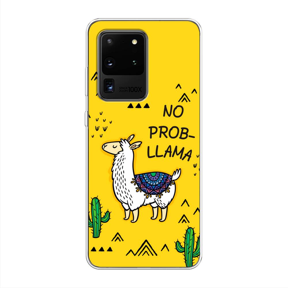 

Чехол Awog на Samsung Galaxy S20 Ultra "No probLLama", Разноцветный, 29450-2