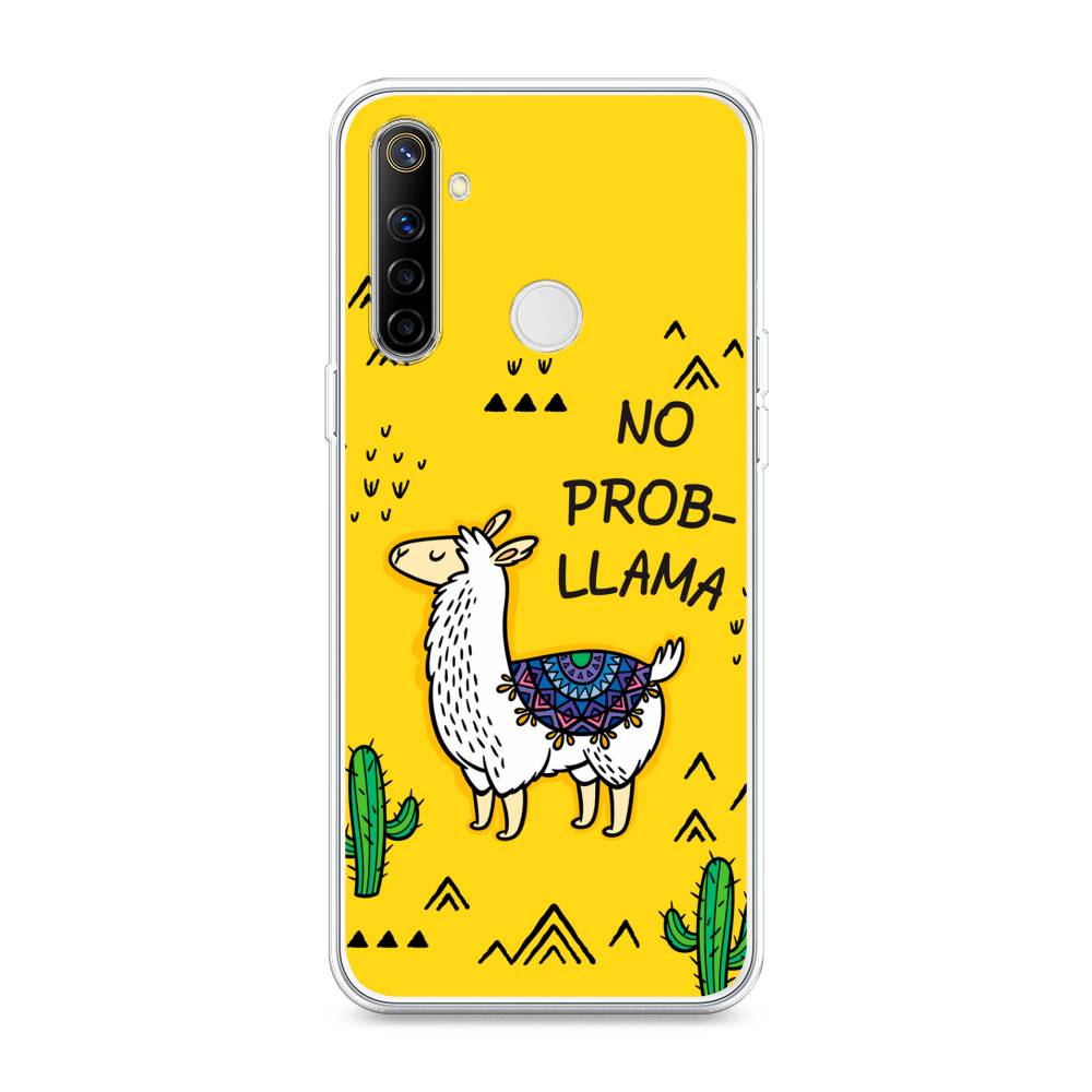 

Чехол Awog на Realme 6i "No probLLama", Разноцветный, 252950-2