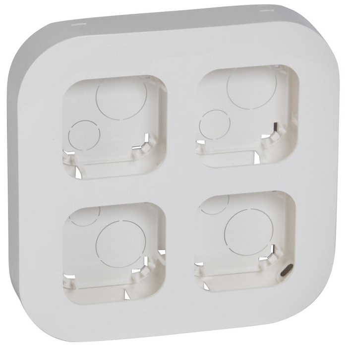 

Рамка 4 поста Legrand Quteo белая (комплект из 2 шт.), Белый, Legrand