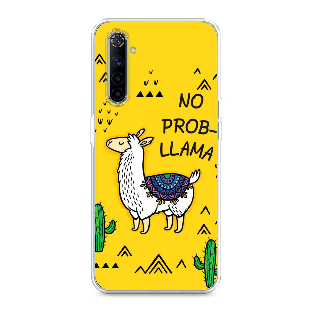 

Чехол Awog на Realme 6 "No probLLama", Разноцветный, 252750-2