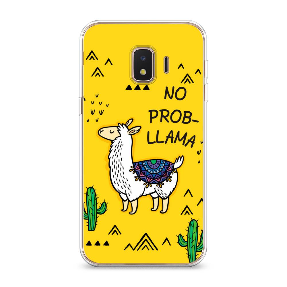 

Чехол Awog на Samsung Galaxy J2 Core (2018/2020) / Самсунг J2 Core "No probLLama", Разноцветный, 2100550-2