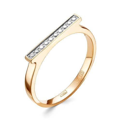 

Кольцо из золота р.  Первая Бриллиантовая 1-349-10, бриллиант, 1-349-10