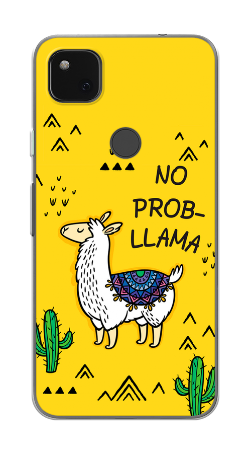 

Чехол Awog на Google Pixel 4A "No probLLama", Разноцветный, 270650-2