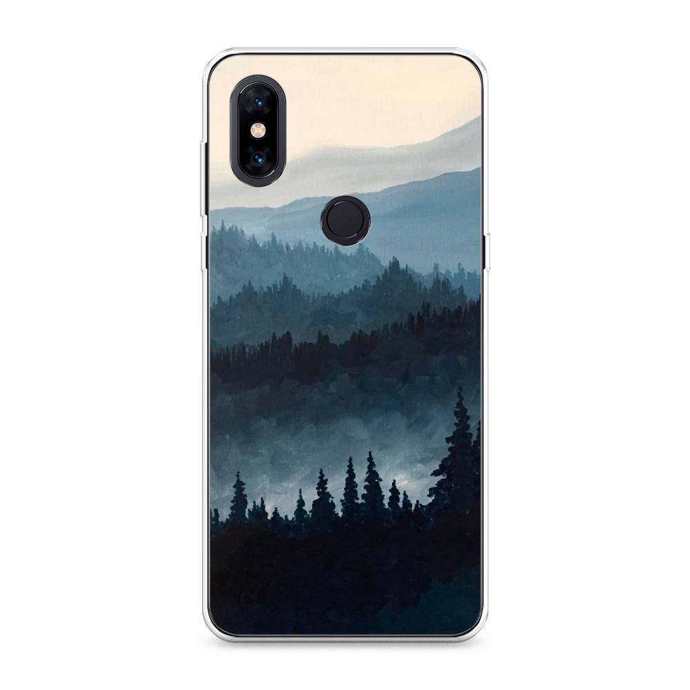 

Чехол Awog на Xiaomi Mi Mix 3 "Туманные горы", Разноцветный, 34950-4