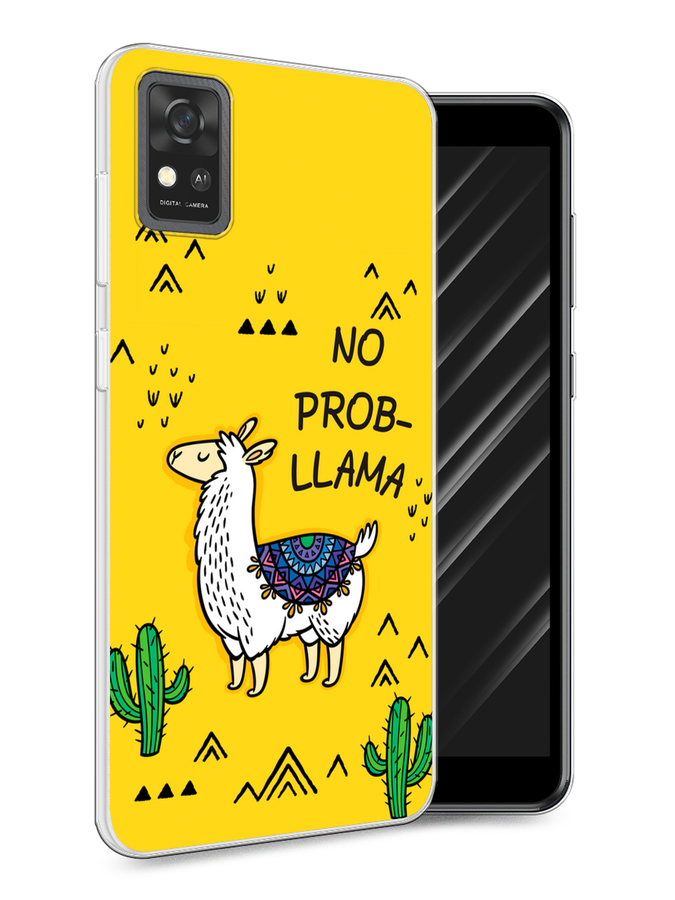 

Чехол Awog на ZTE Blade A31 / ЗТЕ Блэйд A31 "No probLLama", Разноцветный, 134650-2
