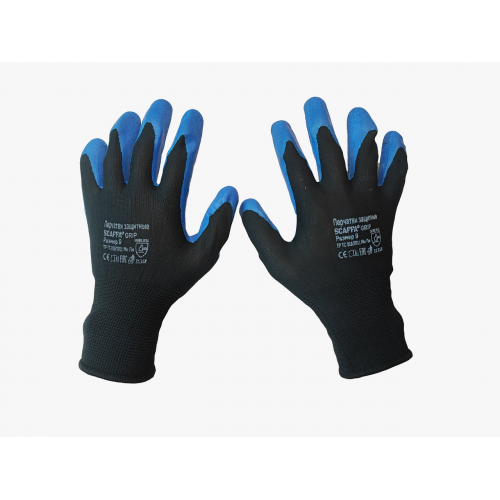 фото Перчатки для защиты от опз и механических воздействий scaffa grip размер 9