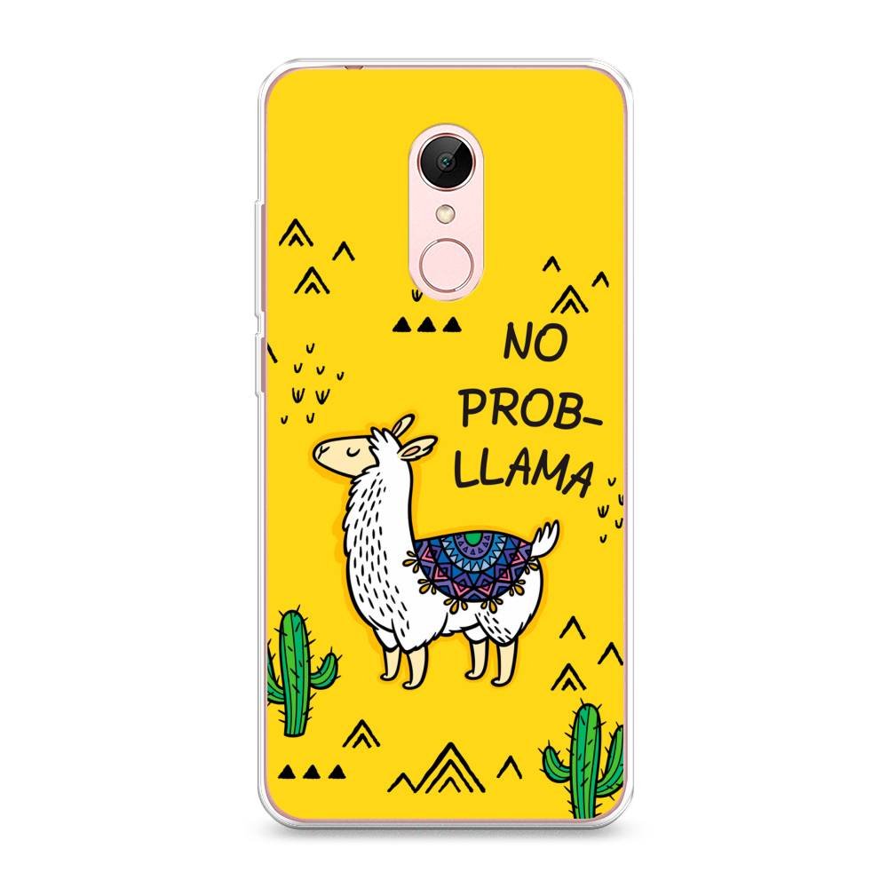 

Чехол Awog на Xiaomi Redmi 5 "No probLLama", Разноцветный, 33050-2