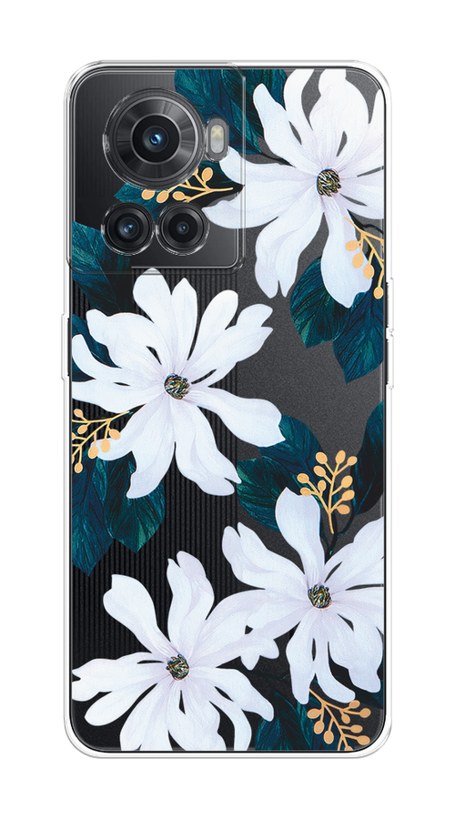 

Чехол на OnePlus 10R/Ace "Delilah Flower", Зеленый;белый, 152950-1