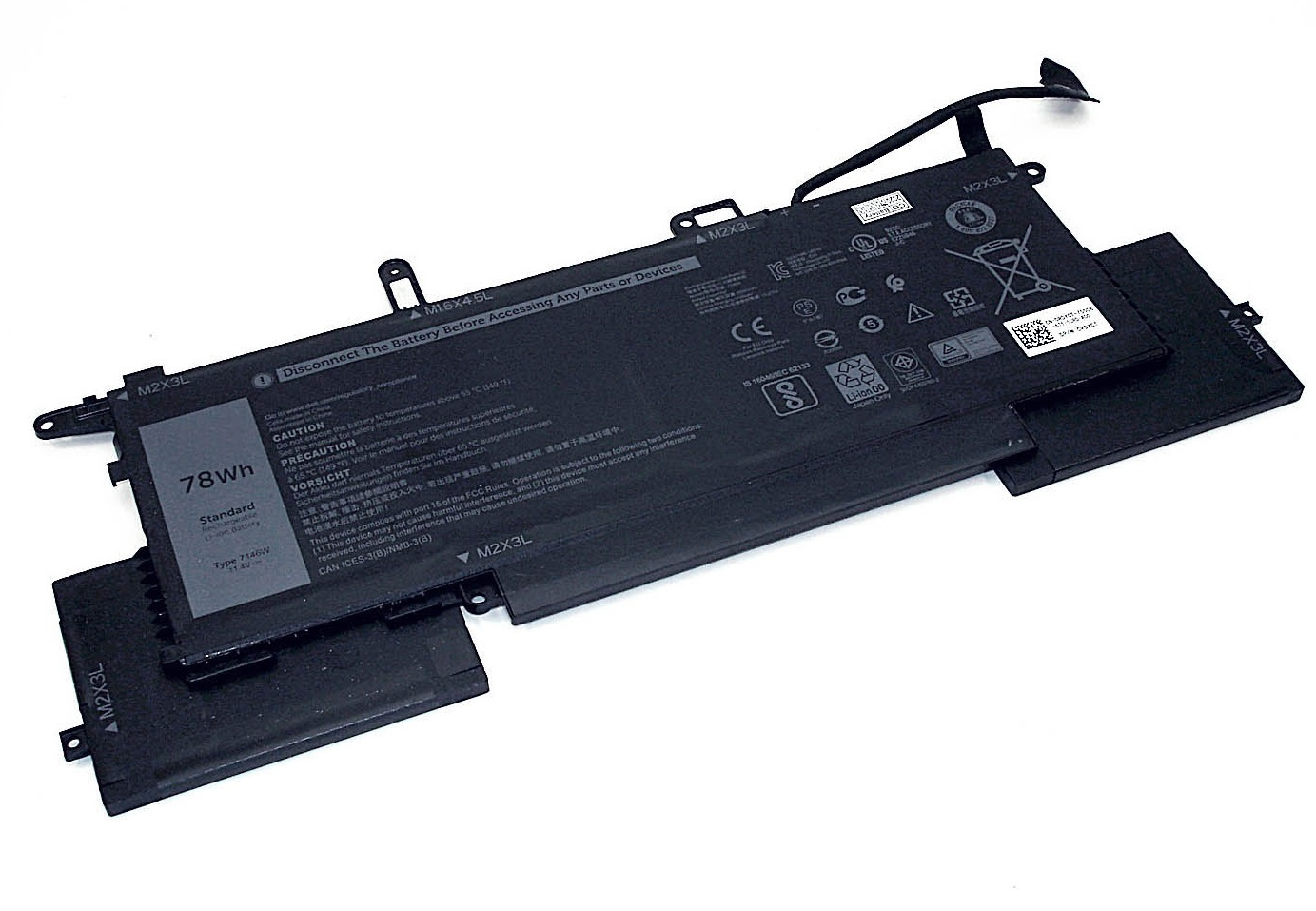 

Аккумулятор для ноутбука Dell Latitude 7400 (11.4V 6800mAh) ORG 7146W C76H7