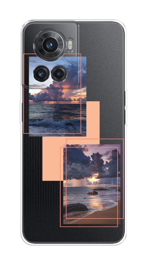 

Чехол на OnePlus 10R/Ace "Sky collage", Розовый;прозрачный;синий, 152950-1