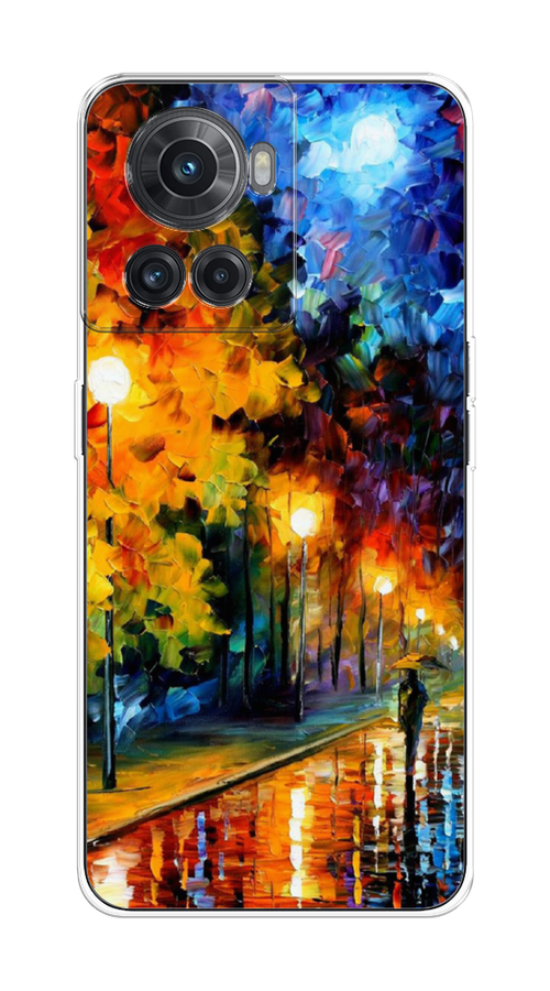 

Чехол на OnePlus 10R/Ace "Безлюдная улочка", Оранжевый;желтый;синий, 152950-1