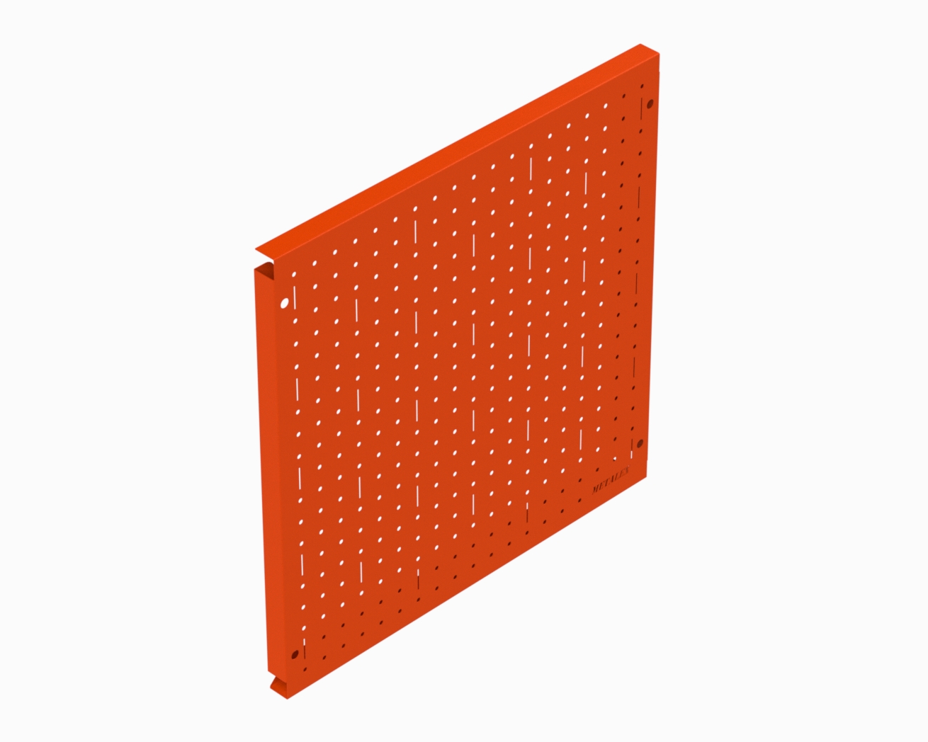 Металическая перфопанель Metalex PRO8080 800х800 оранжевая