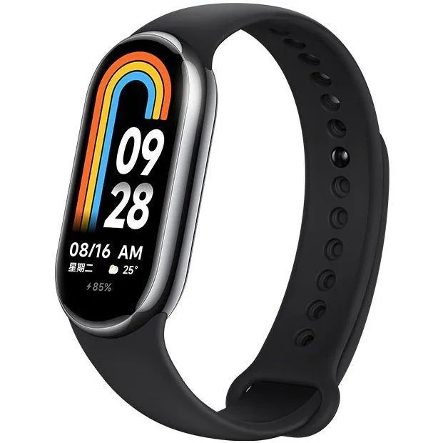 Ремешок для фитнес-браслета Xiaomi Smart Band 8 Double Wrap Strap - Black and White BHR7311GL черный