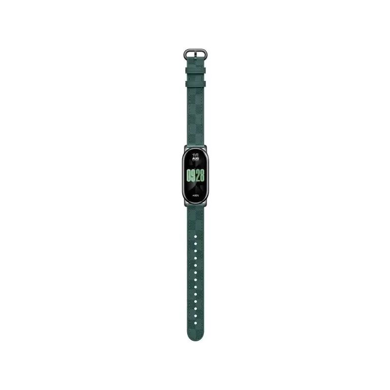 Ремешок для фитнес-браслета Xiaomi Smart Band 8 Checkered Strap Green