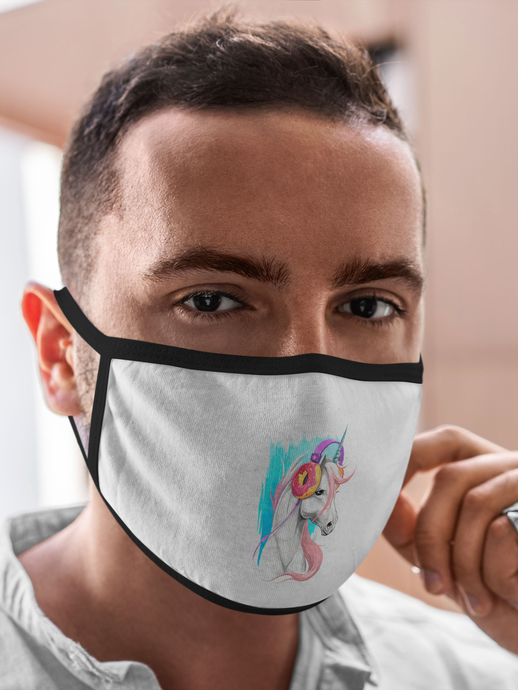 

Многоразовая маска унисекс Burnettie Единороги Music Unicorn Art, Разноцветный, Единороги Music Unicorn Art